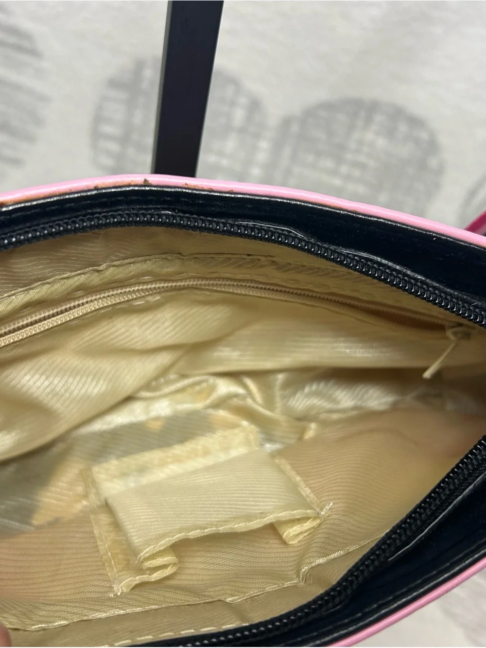 Y2K 90’s Pink And Black Cheerleader Preppy J Shoulder Bag